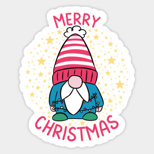 Merry Christmas gnome Sticker